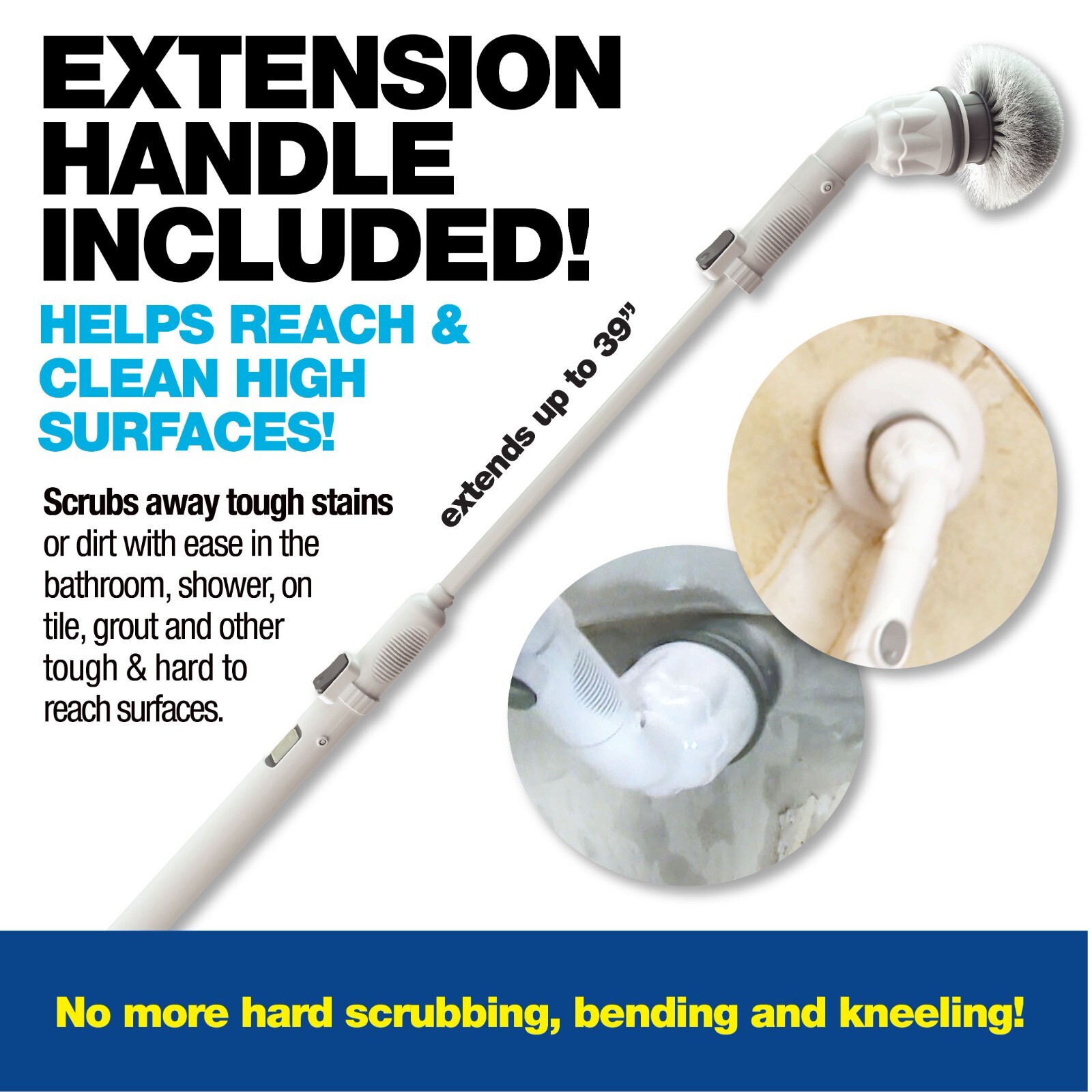 Bell + Howell Scrubtastic Rechargeable Multi-Purpose Power Surface Scrubber
