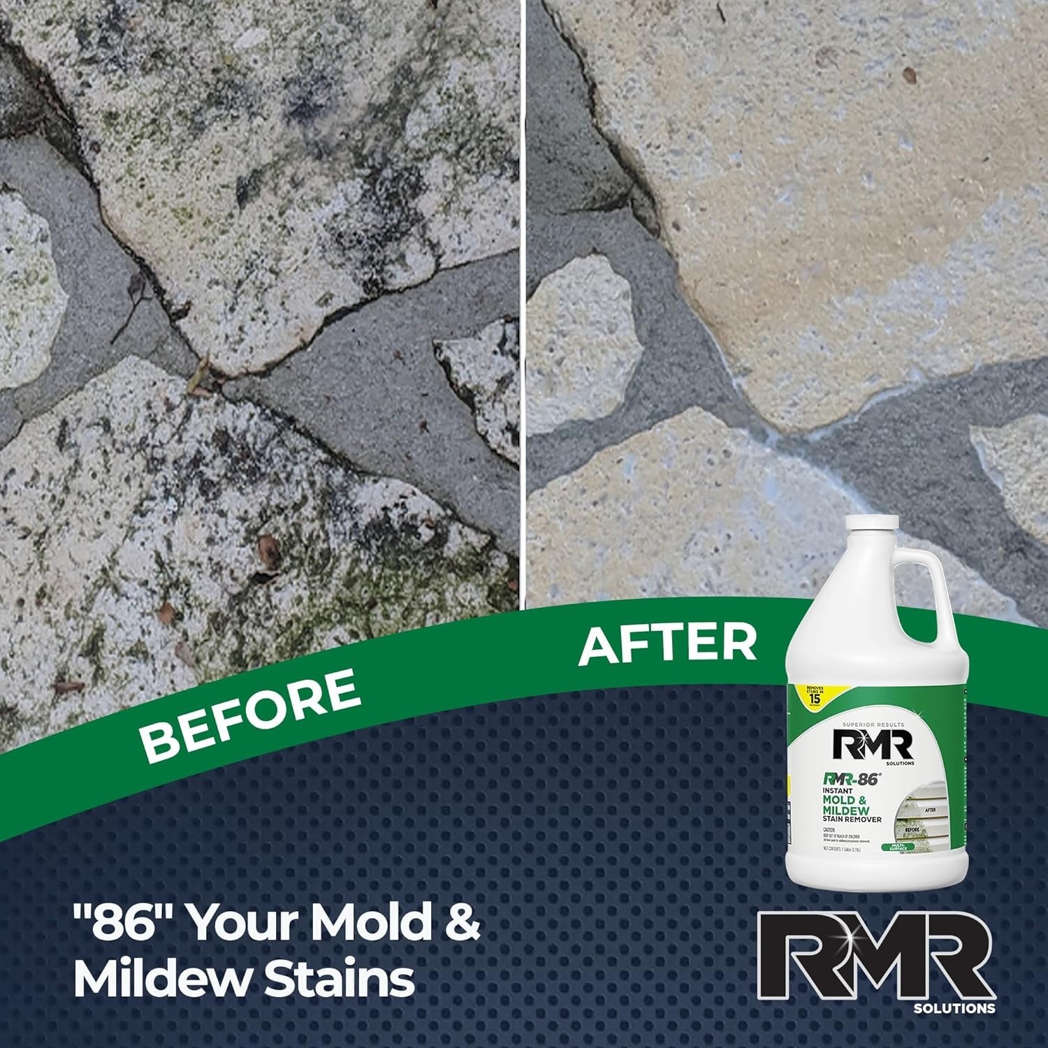 Professional Strength RMR-86 Mold & Mildew Remover – 1 Gallon Spray Solution