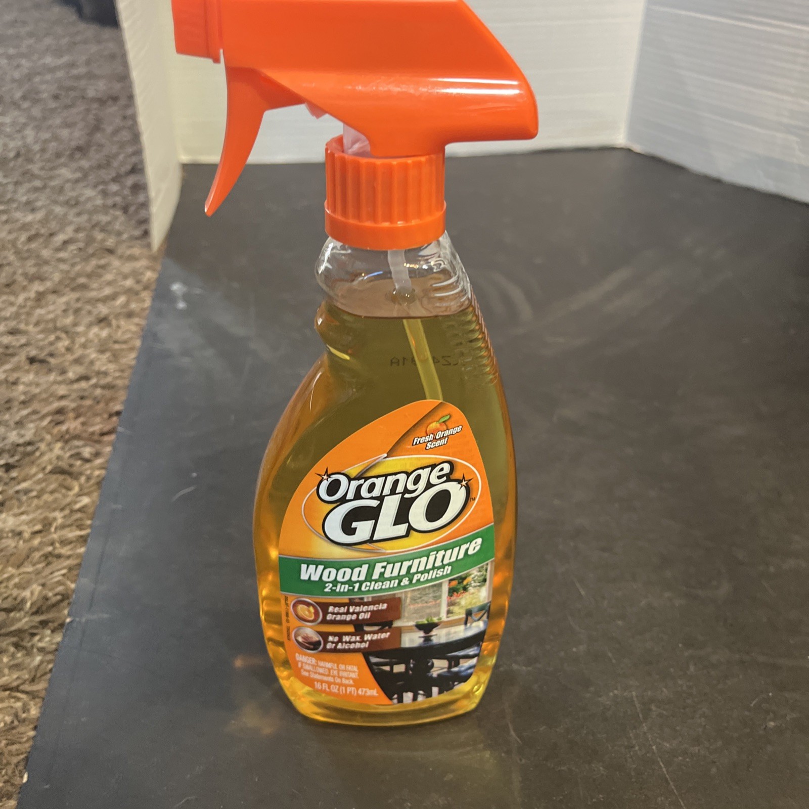 Orange Glow Wood Furniture 2 in 1 Clean & Polish Spray 16 oz NEW