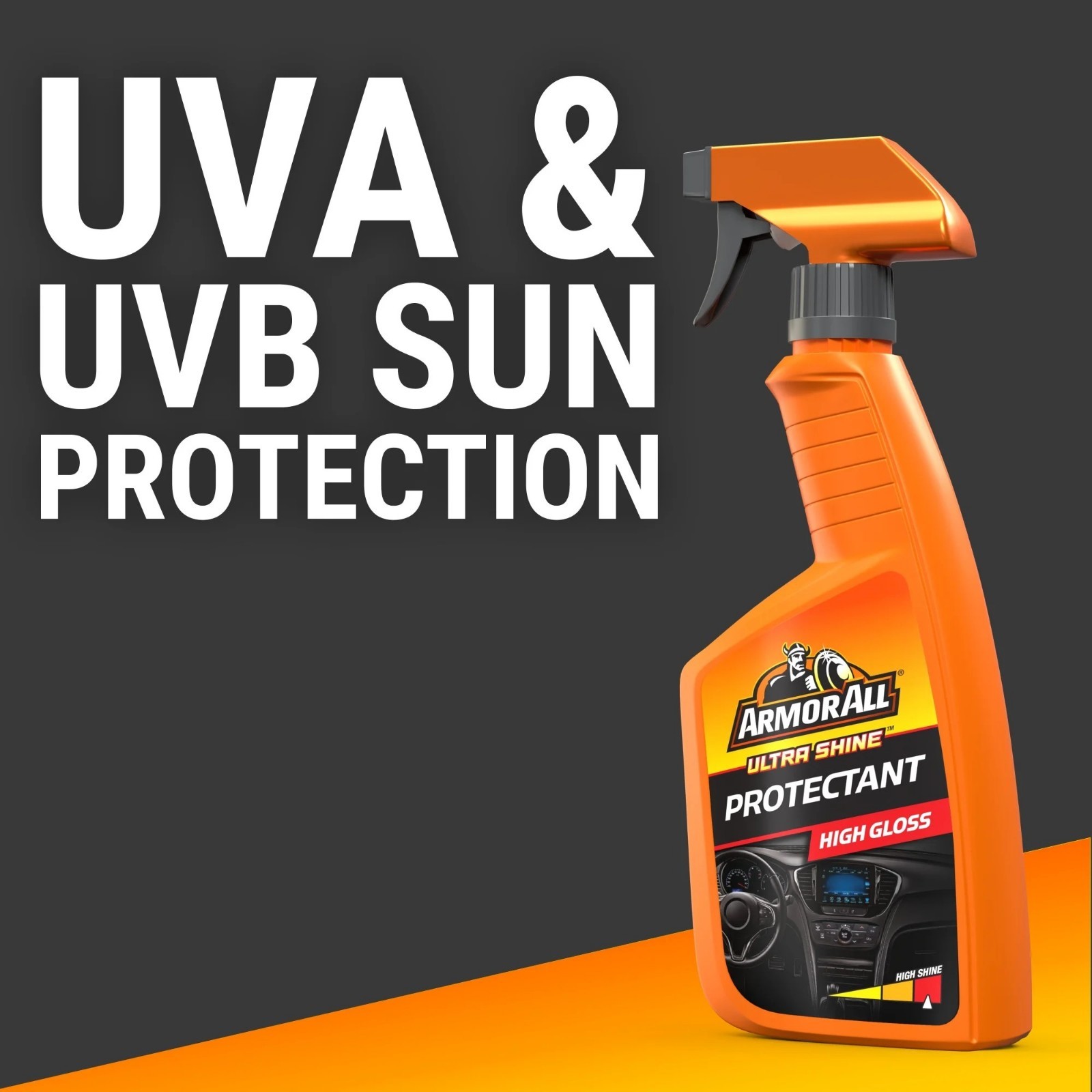 Armor All Ultra Shine Protectant Car Cleaning Spray 16 fl oz Interior Exterior