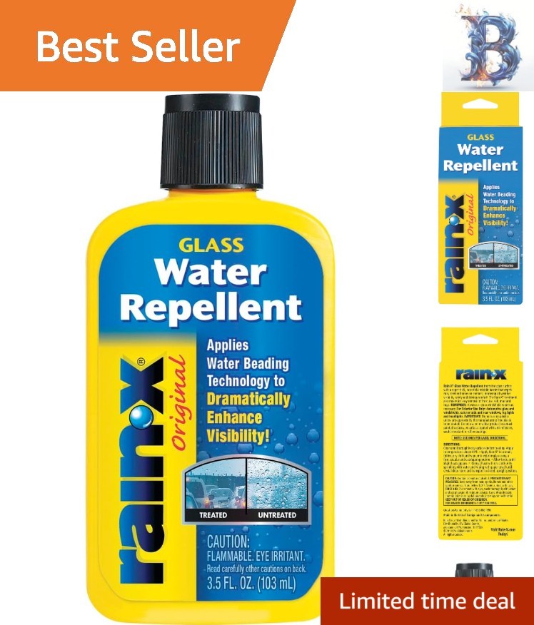 Unscented Windshield Treatment 3.5 OZ – Streak-Free Coating for Clear Vision