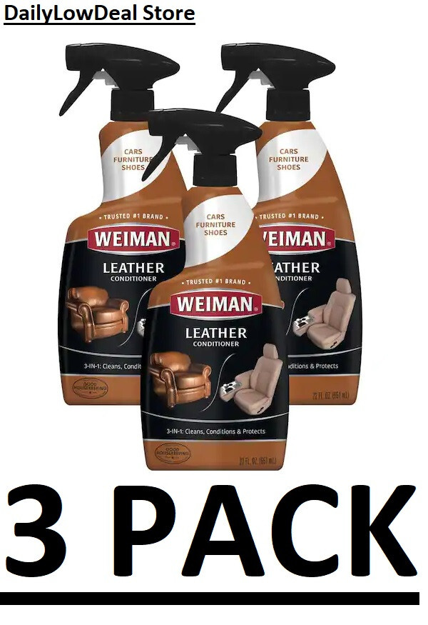 3 PACK – 22 oz. Leather Cleaner and Polish Spray