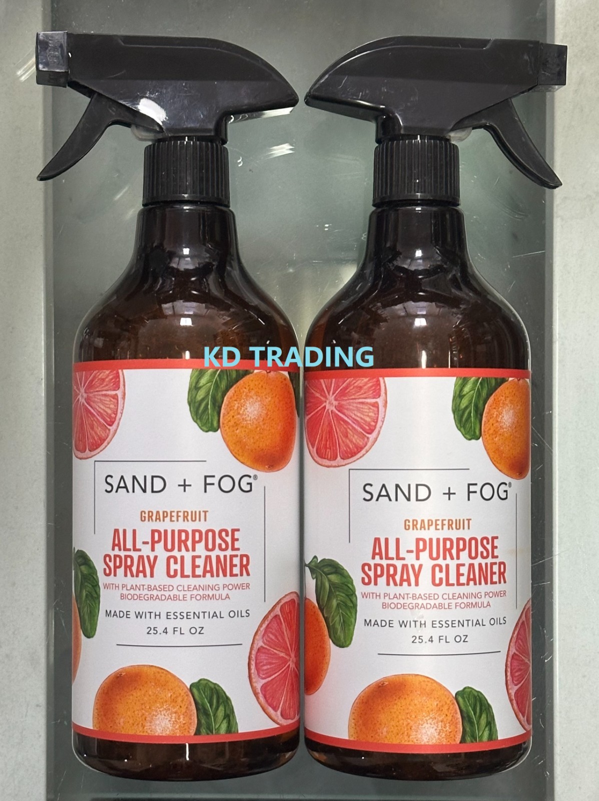 (2-Pack) SAND + FOG™ Plant-Based Kitchen REFRESHER & CLEANER ~ GRAPEFRUIT