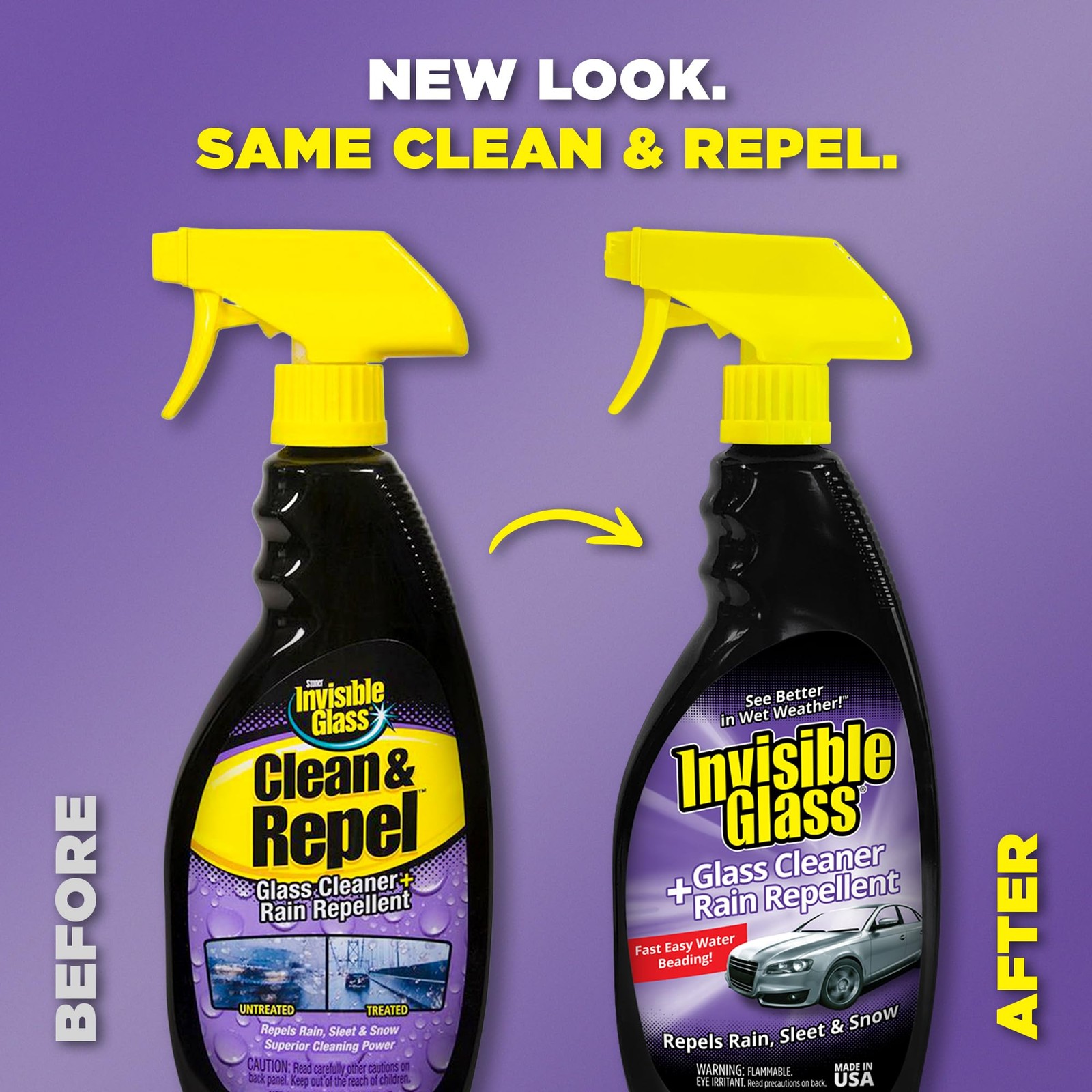 92184-2PK Glass Cleaner + Rain Repellent 2-in-1 Windshield and Window Spray, …