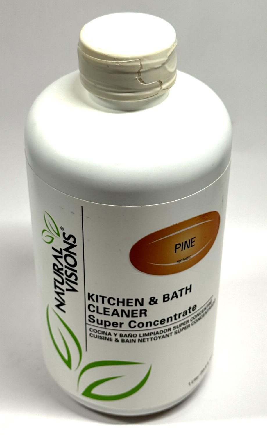 NATURAL VISIONS KITCHEN AND BATH CLEANER SUPER CONCENTRATE PINE 1 LITER