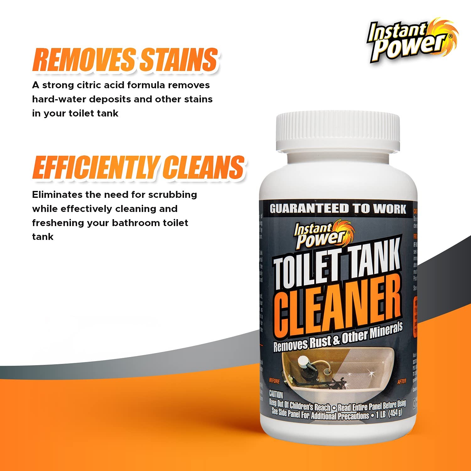 Instant Power Toilet Tank Cleaner – Bathroom 16 Ounce (Pack of 1), White