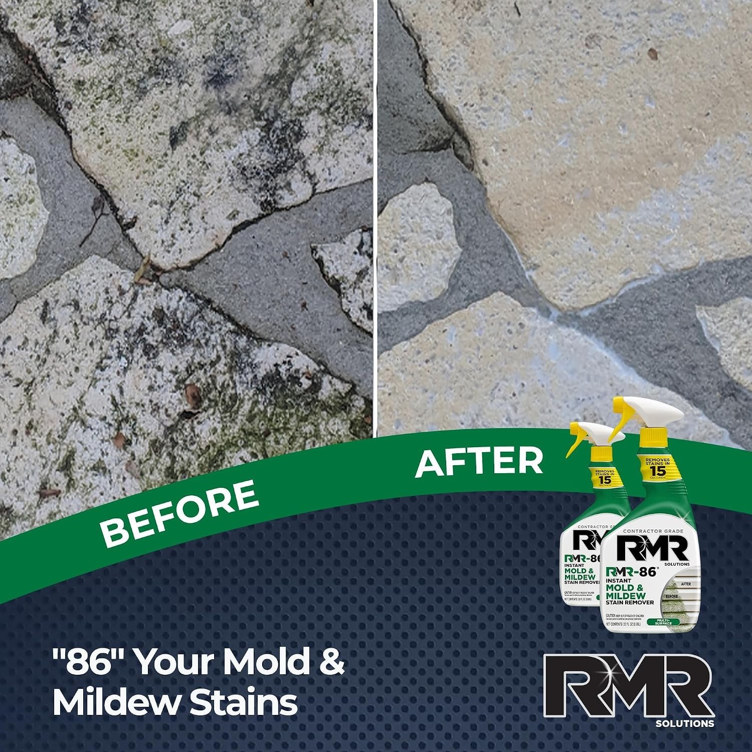 32 oz RMR-86 Mold and Mildew Stain Remover Spray – Effective & Safe Formula