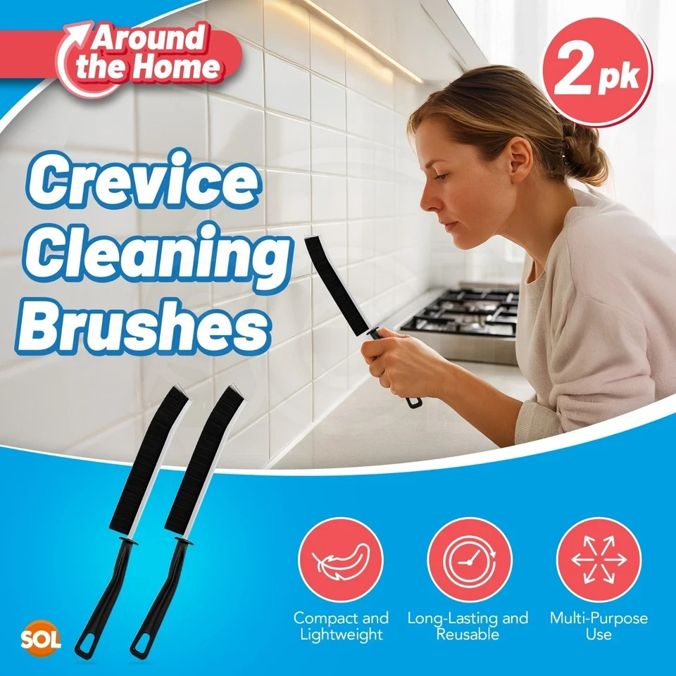 Crevice Gap Cleaning Brush Hard Bristle Grout Kitchen Bathroom Cleaning Tool