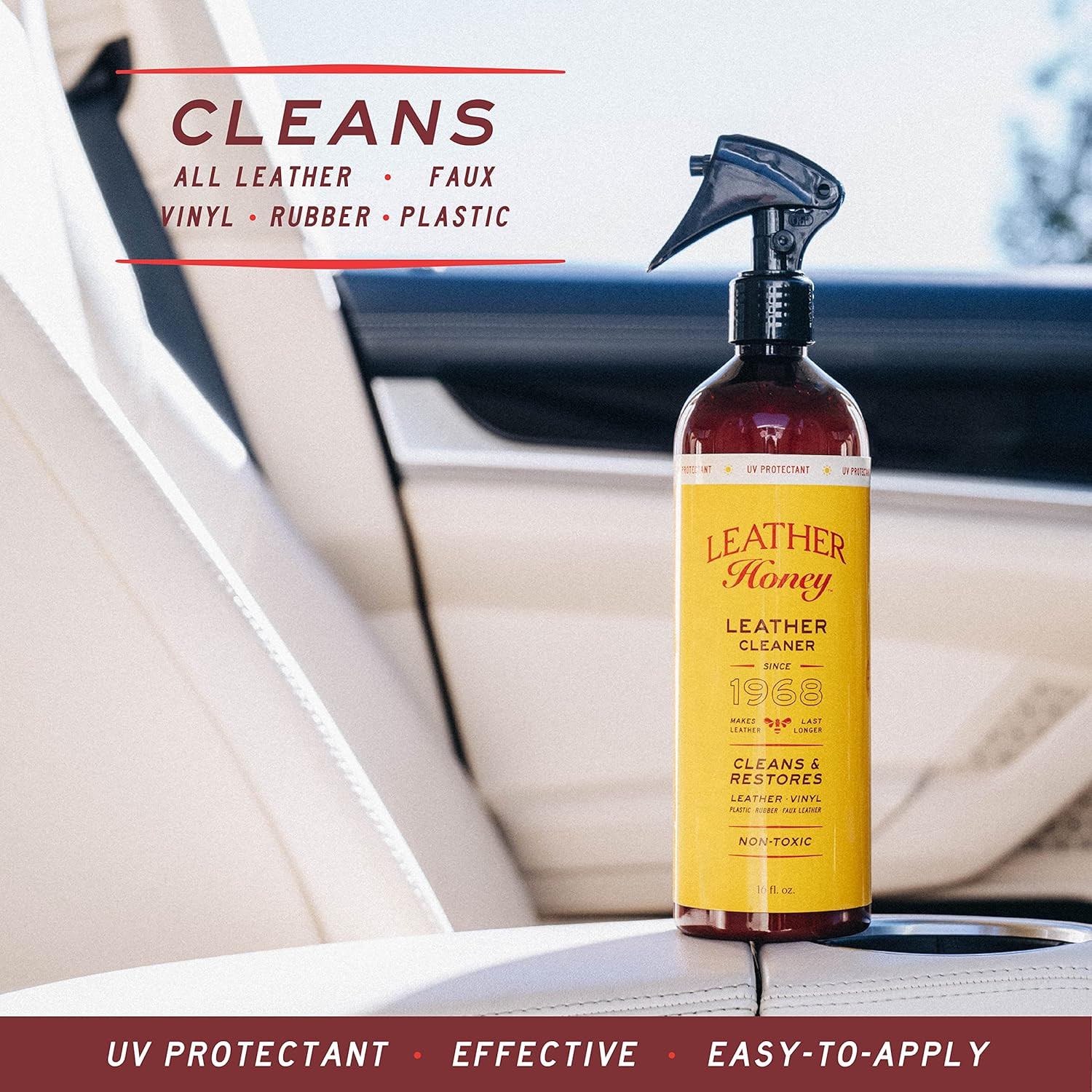 Leather Cleaner Spray: UV Protectant, Non-Toxic & Made in the USA since 1968. C