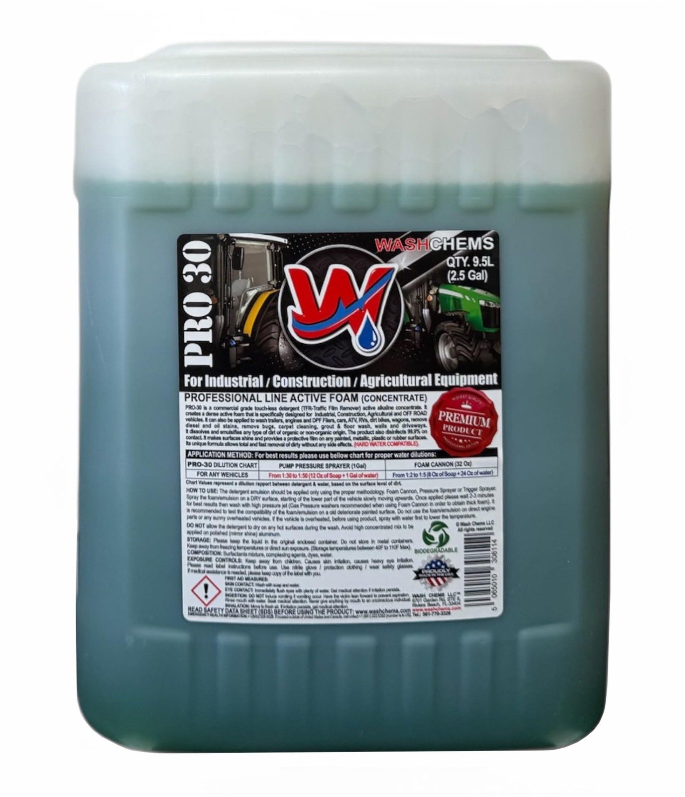 Wash Chems Pro 30 Touchless One Step Car Wash Detergent Soap – Highly Concent…