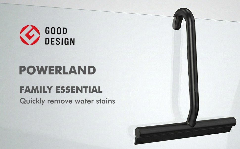All-in-One Silicone Shower Squeegee with Built-in Large Hook, 145° Ergonomic