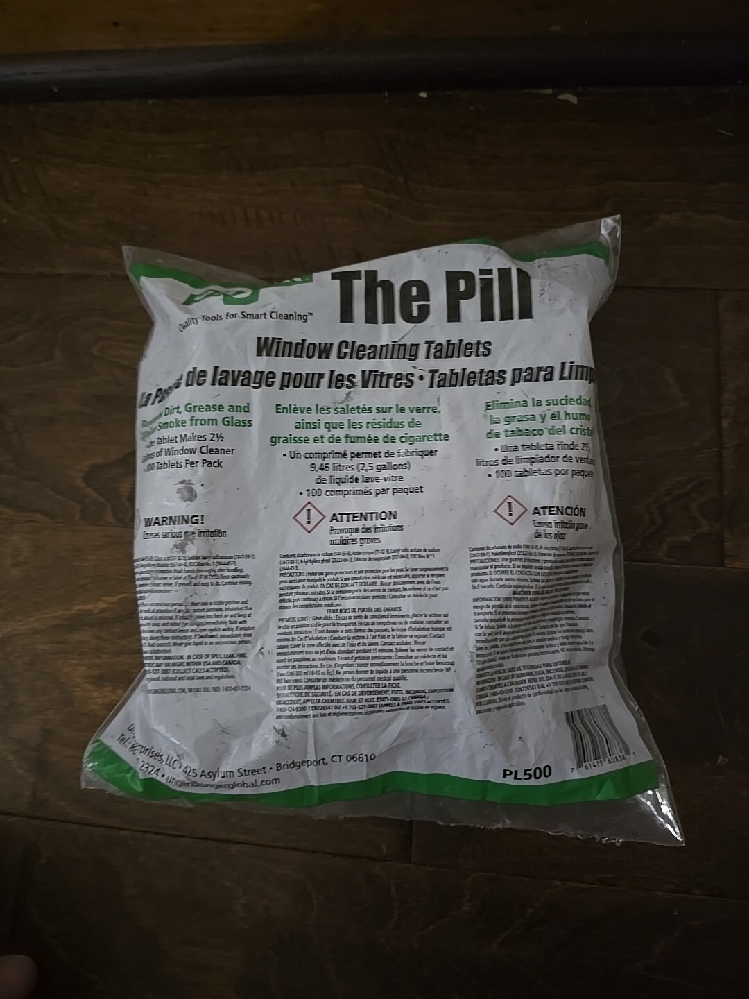 NEW 100 Pack Unger The Pill Window Cleaning Tablets Makes 250 Gallons