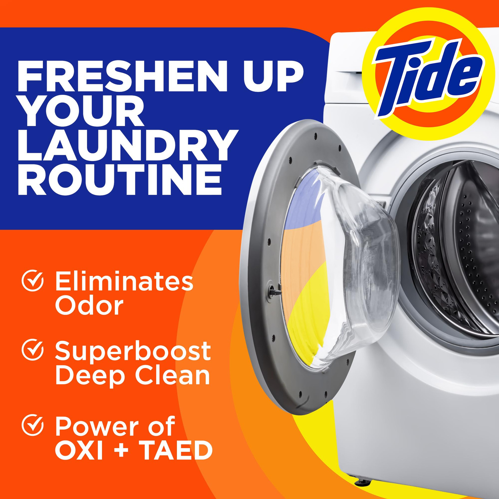 Tide Washing Machine Cleaner Powder 13.2 Ounce Pack of 1 Odor Eliminator