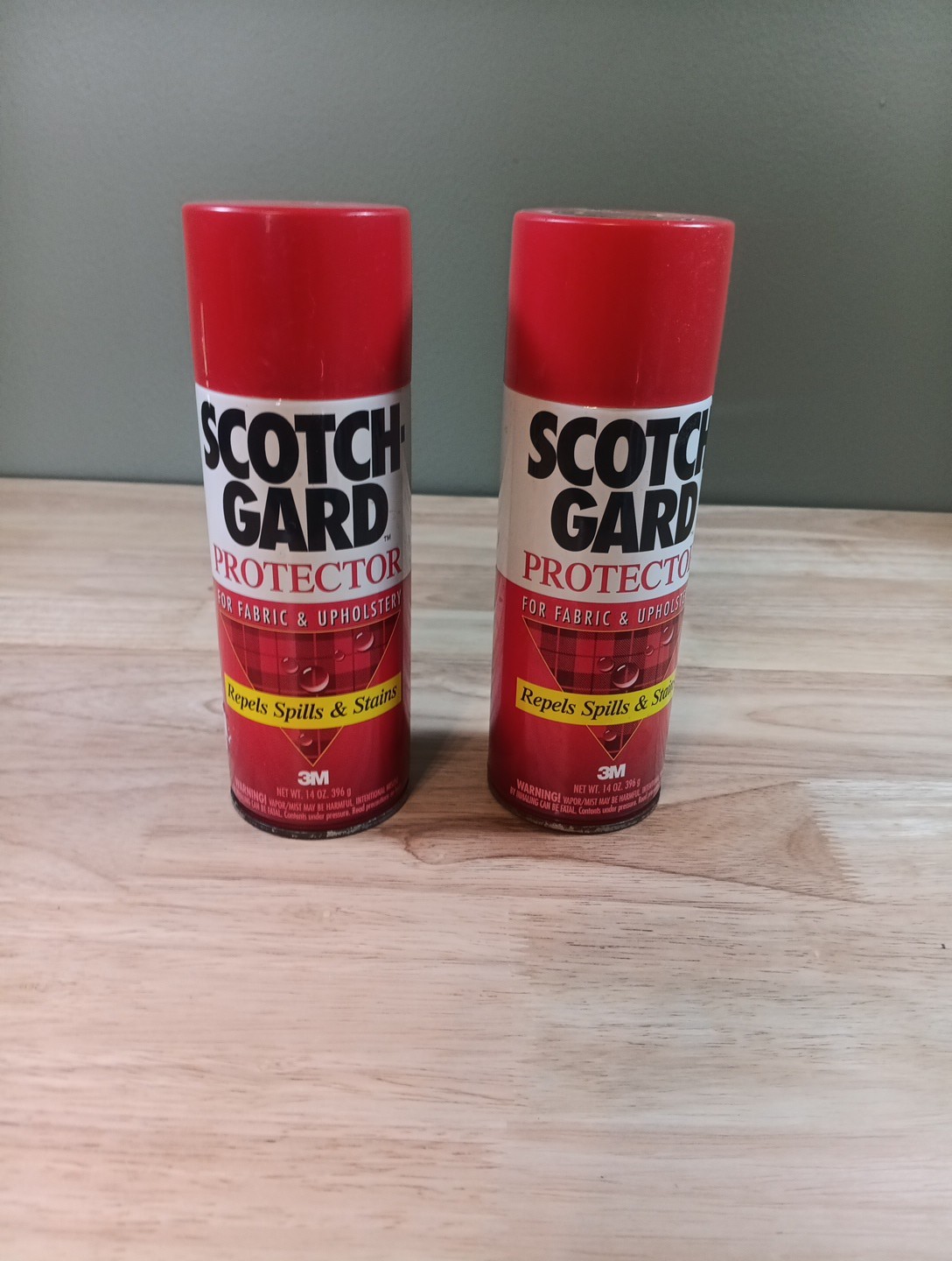 2 Half Cans Vintage Scotch Gard Guard Protector Fabric Repells Spills Stains