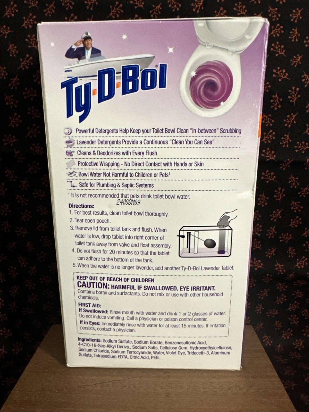 Ty-D-Bol Lavender Toilet Bowl Cleaner 5 Count Tablet Value Pack MADE in the USA