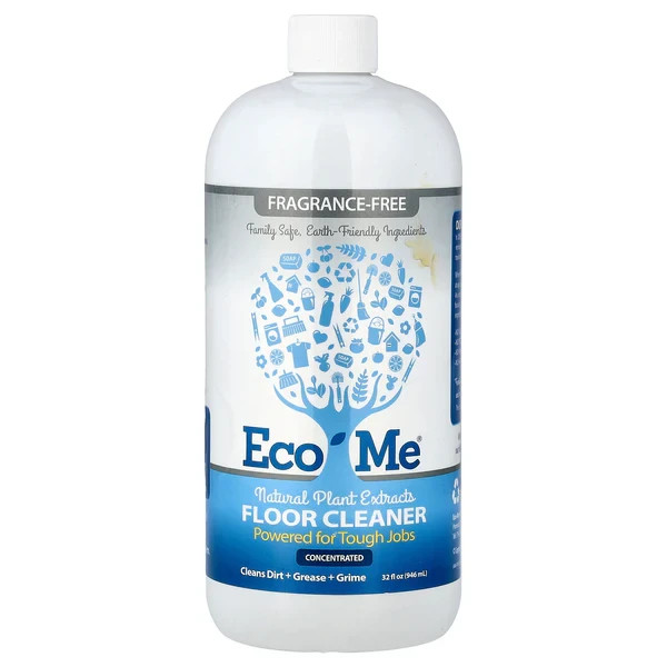 NEW Eco-Me Floor Cleaner Concentrated Fragrance-Free 32 fl oz