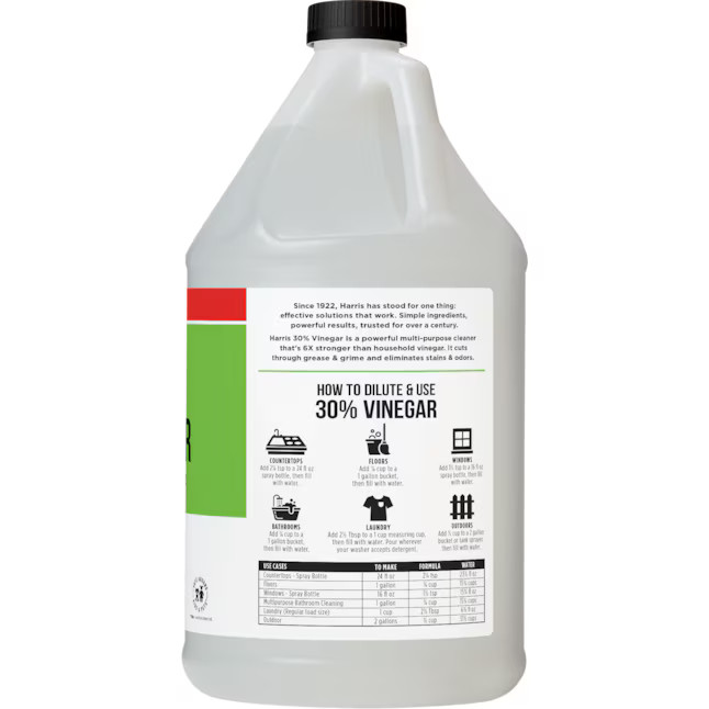 Harris 30% Concentrated Vinegar 1-Gallon Multi-Use All-Purpose Cleaning Solution