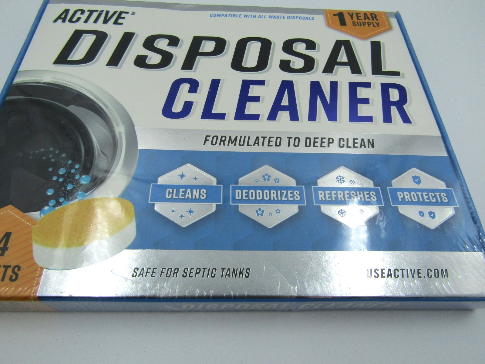 Active DISPOSAL Cleaner & Deodorizer 24 Tablets Garbage Disposal Sink