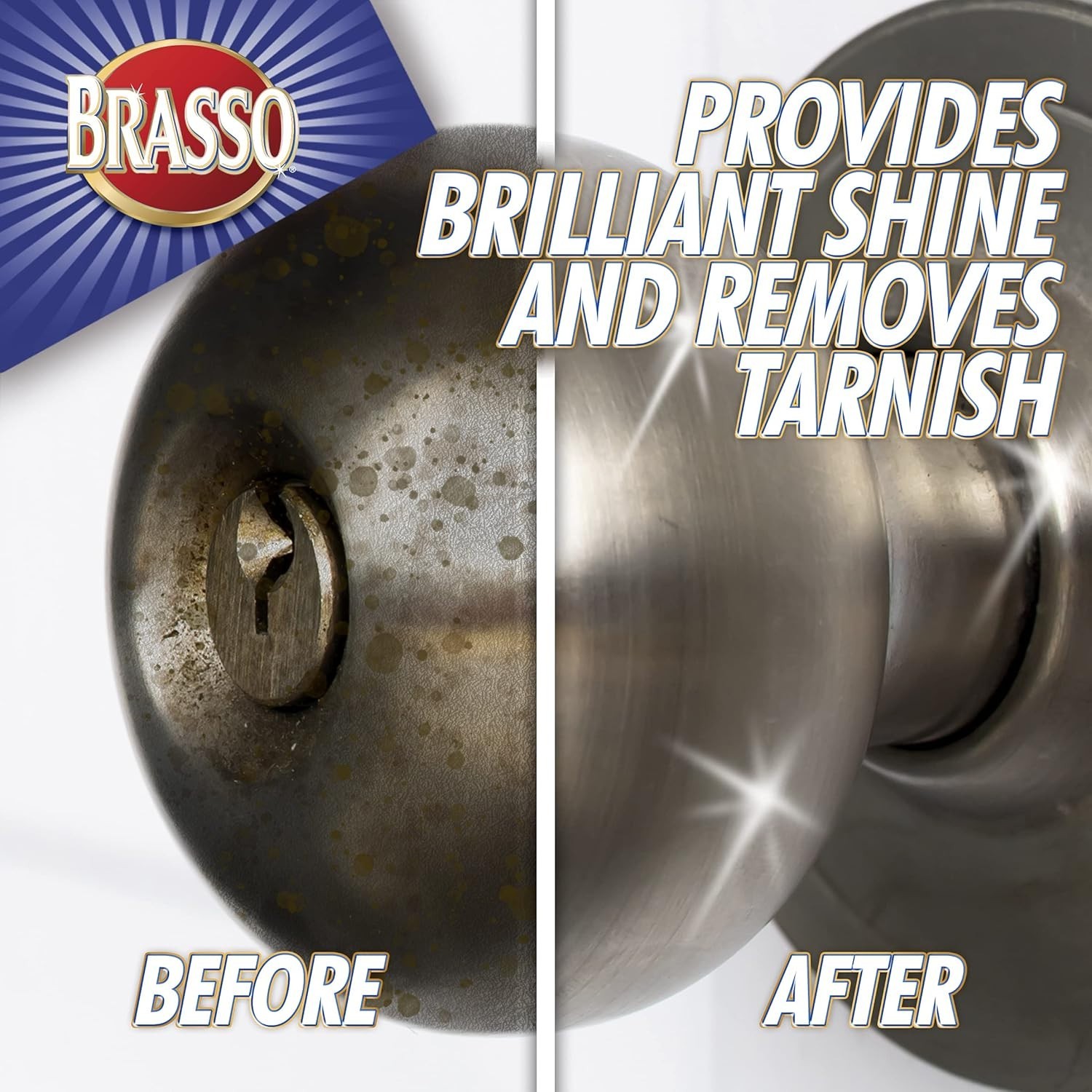 8 oz Brasso Metal Polish –All Purpose Cleaner for Brass, Bronze, Chrome & Copper