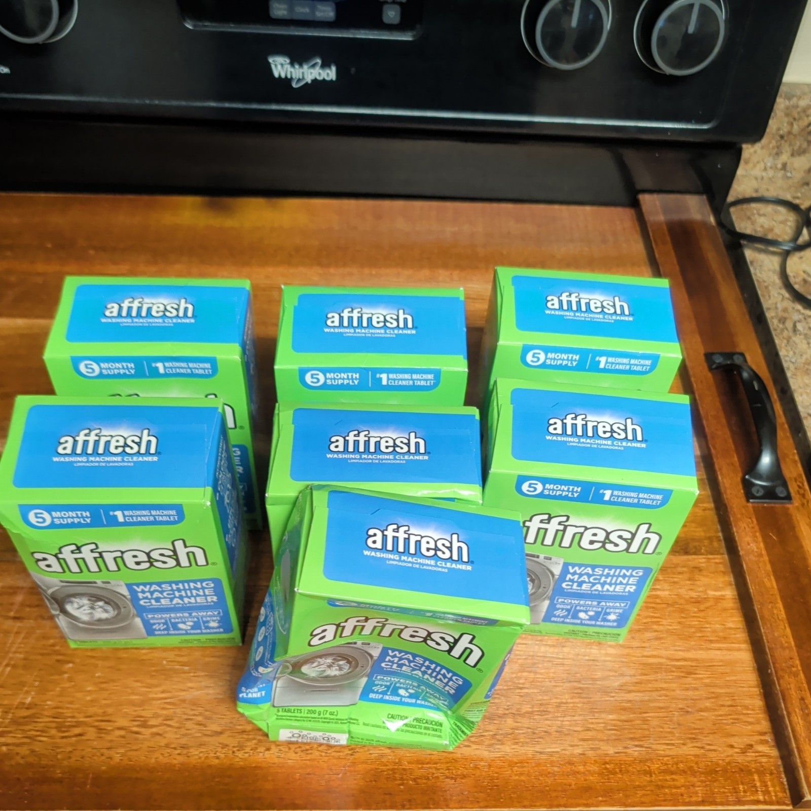 7 Pack Affresh Washing Machine Cleaner 35 Mo Supply Cleans Front Load & Top Load