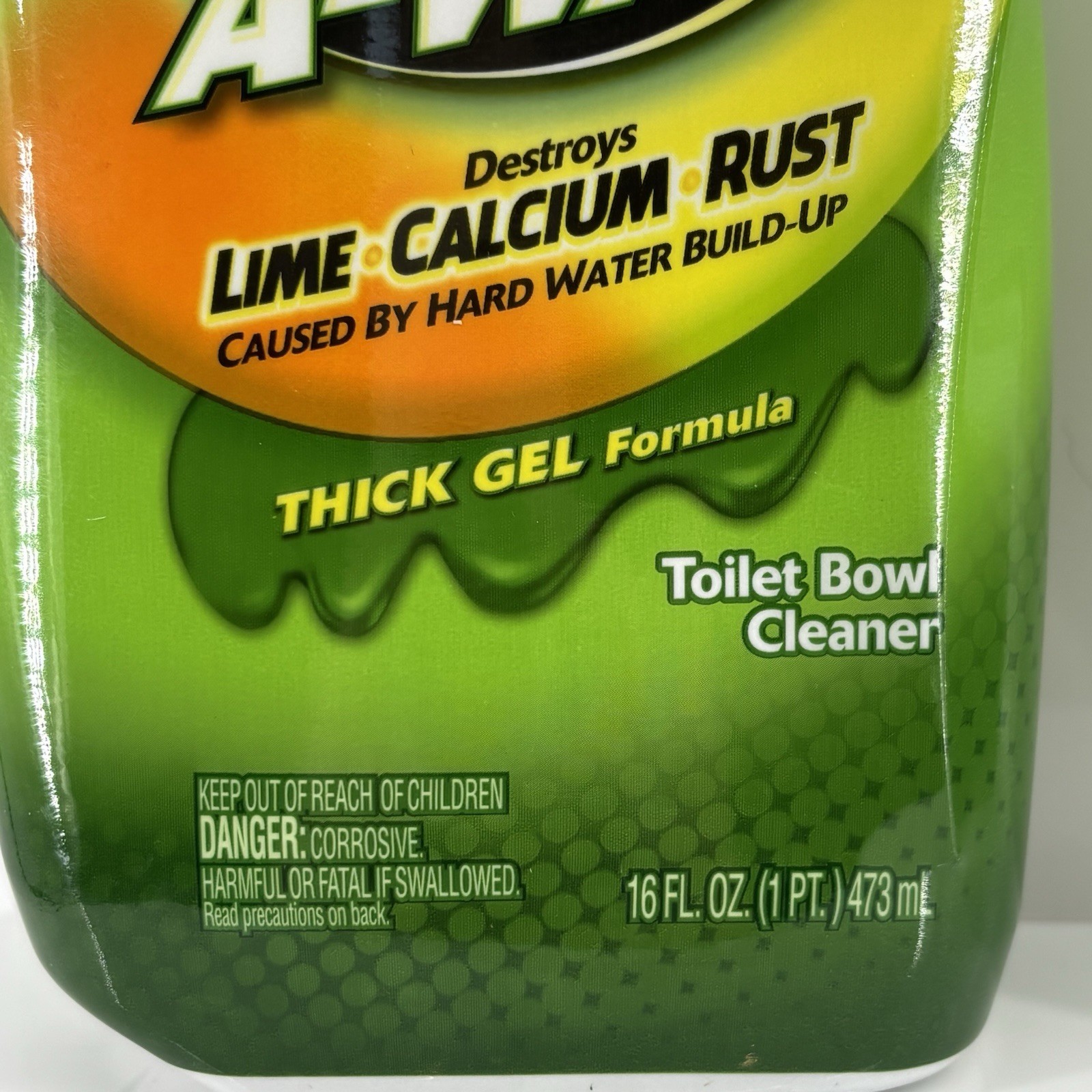 2 Lime-A-Way Toilet Bowl Cleaners Thick Gel Formula 16 oz Rust Lime Calc Remover