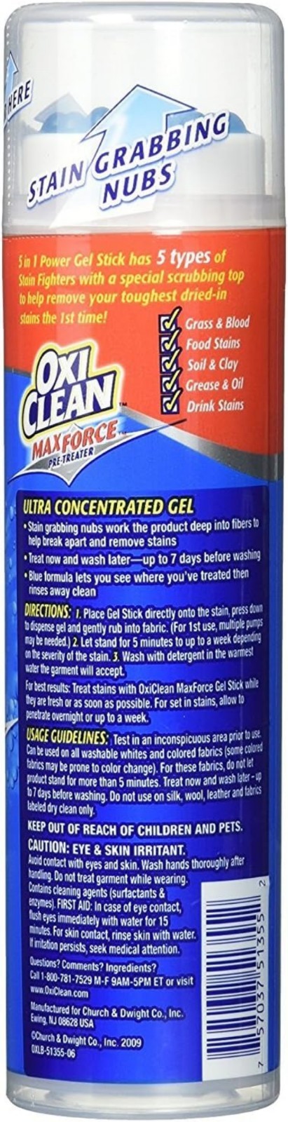 Stain Remover Stick Gel Ultra Concentrated For Clothes Food Oil Dirt