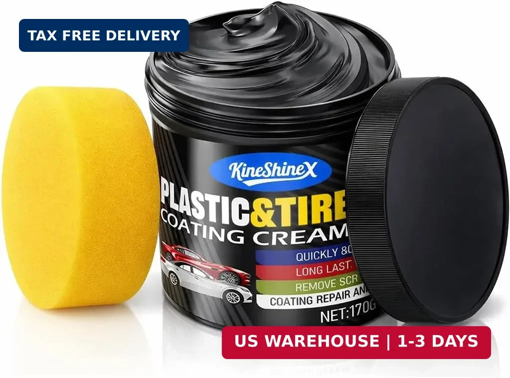 Black Trim Restorer, Plastic Restorer for Cars Restore Faded Bumpers, Plasti…