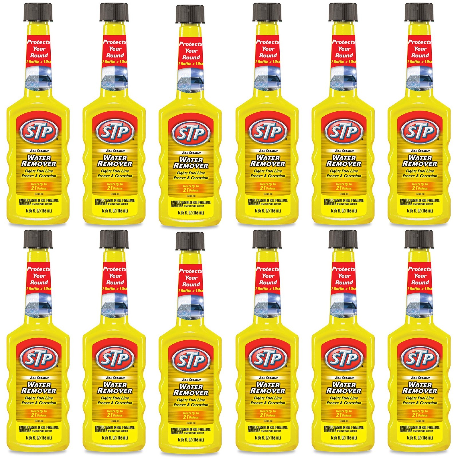 All Season Water Remover & Cleaner for Cars & Trucks, 5.25 Fl Oz, 12 Pack