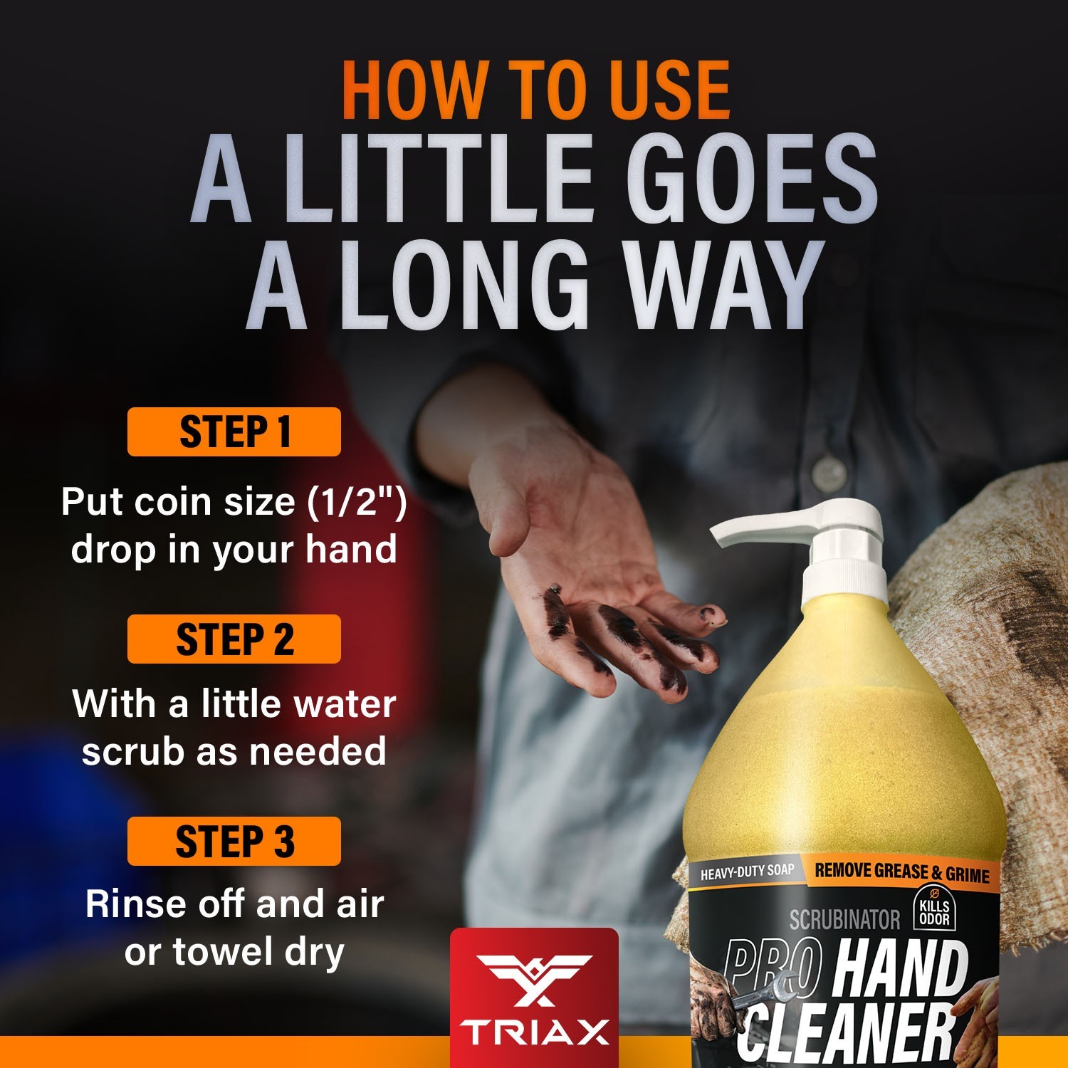 TRIAX Scrubinator – Hand Scrub and Cleaner (4 Gallon Pack)