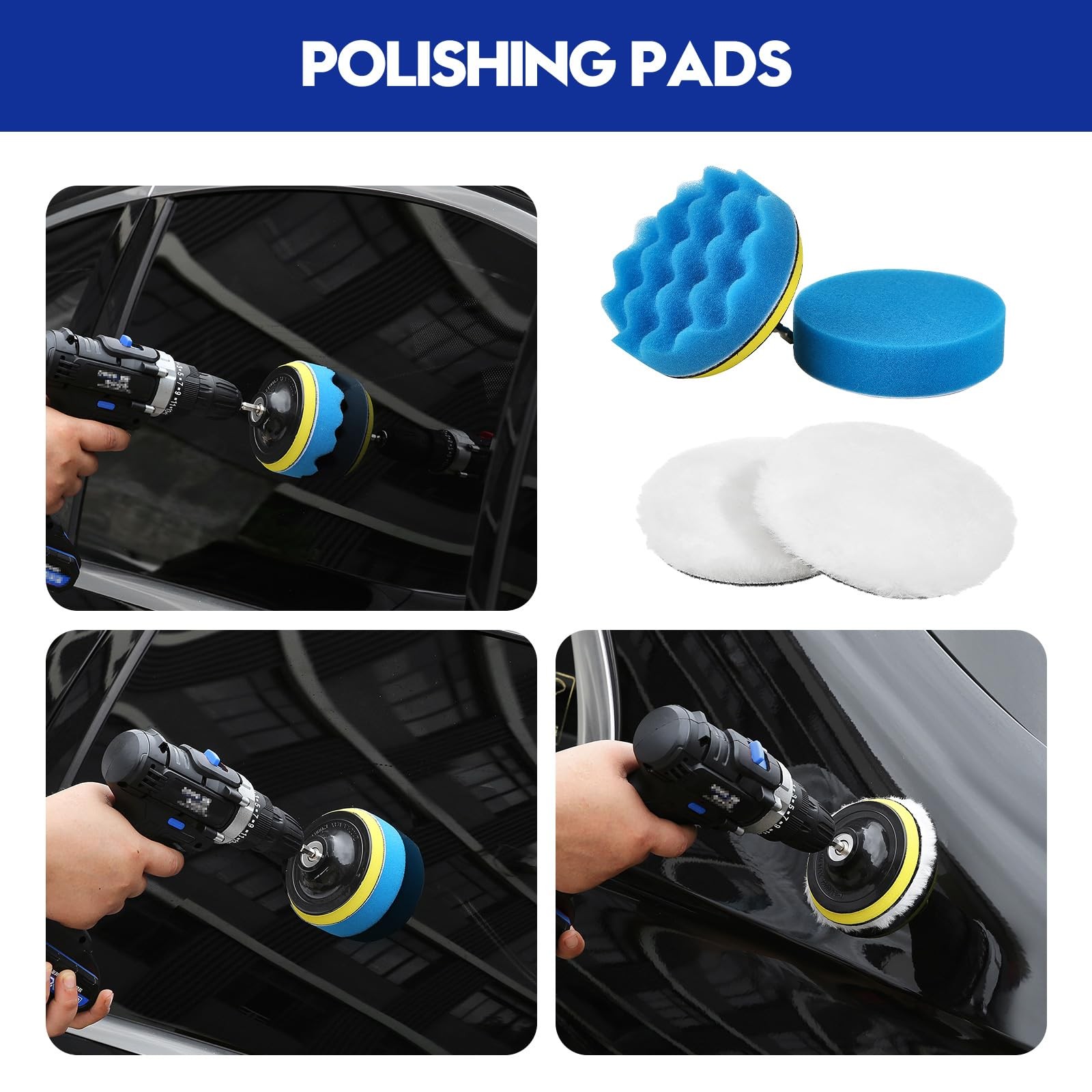 38Piece Car Detailing Kit with Brushes for Interior, Exterior, and Wheels