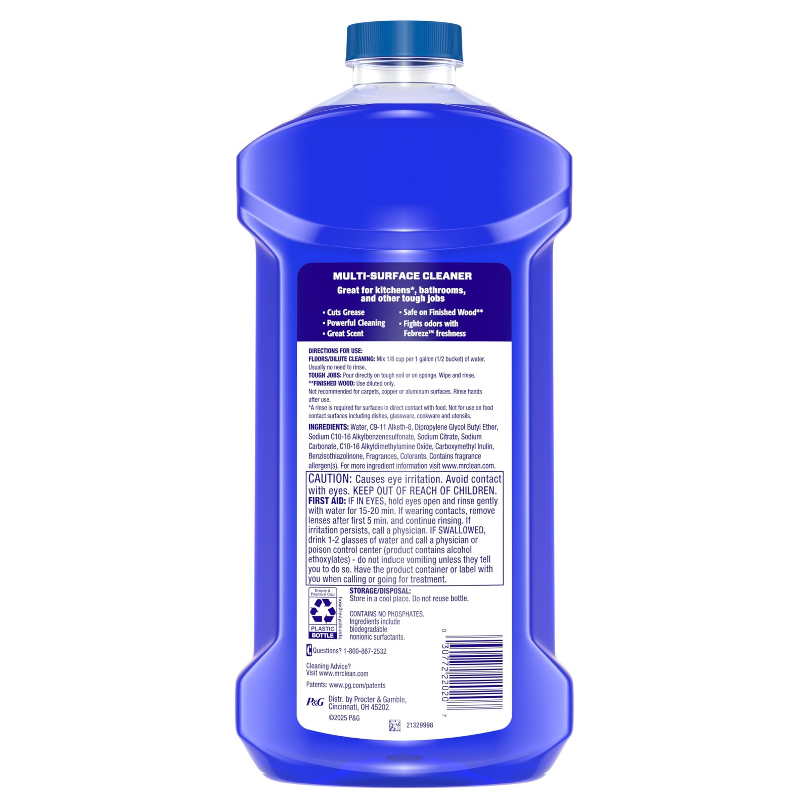 Mr Clean All Purpose Cleaner Mop Soap Floor Cleaner for Mopping Home Bathroom &