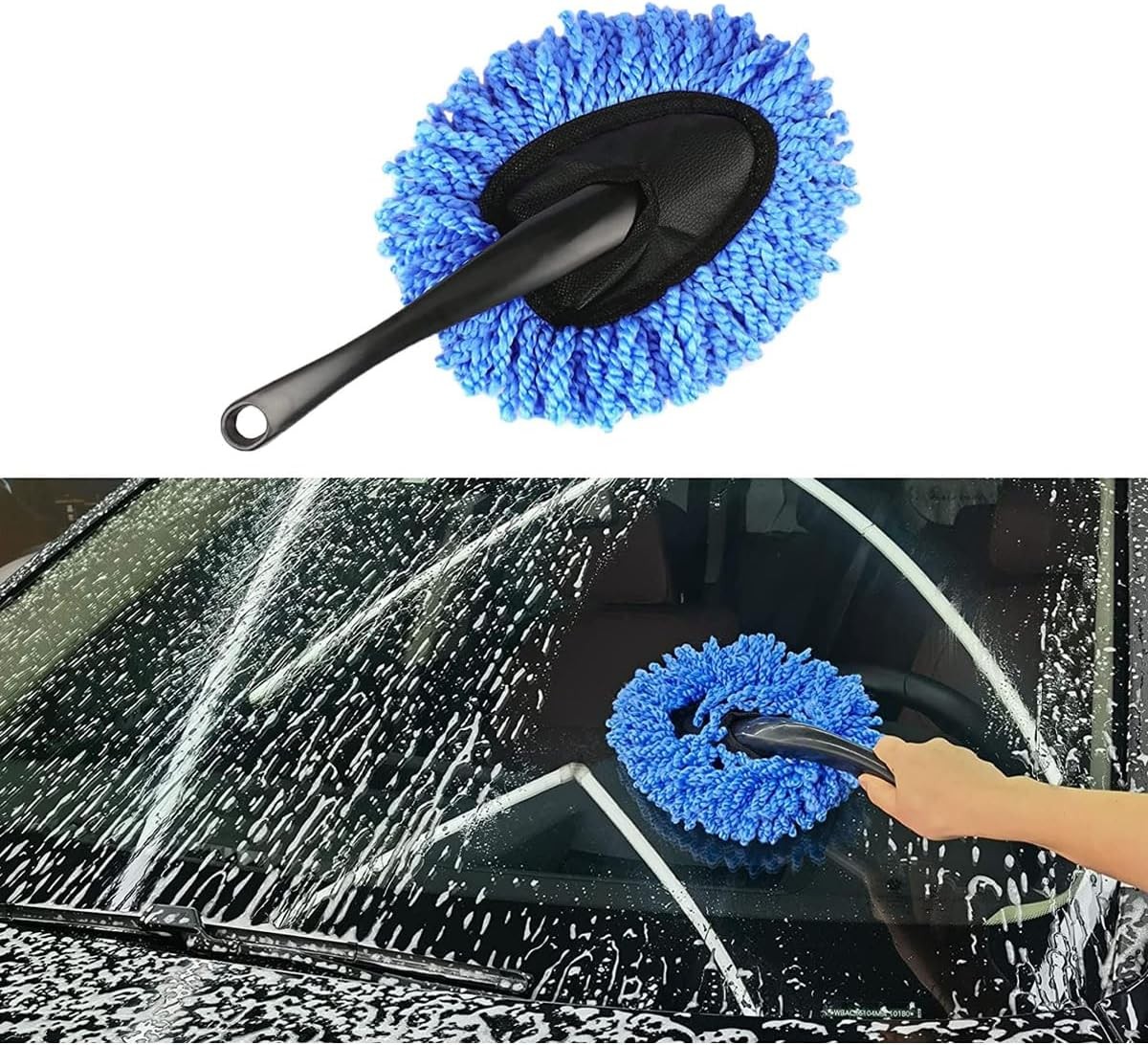1 PC Super Soft Microfiber Car Duster Brush, Premium Auto Dashboard Exterior & I