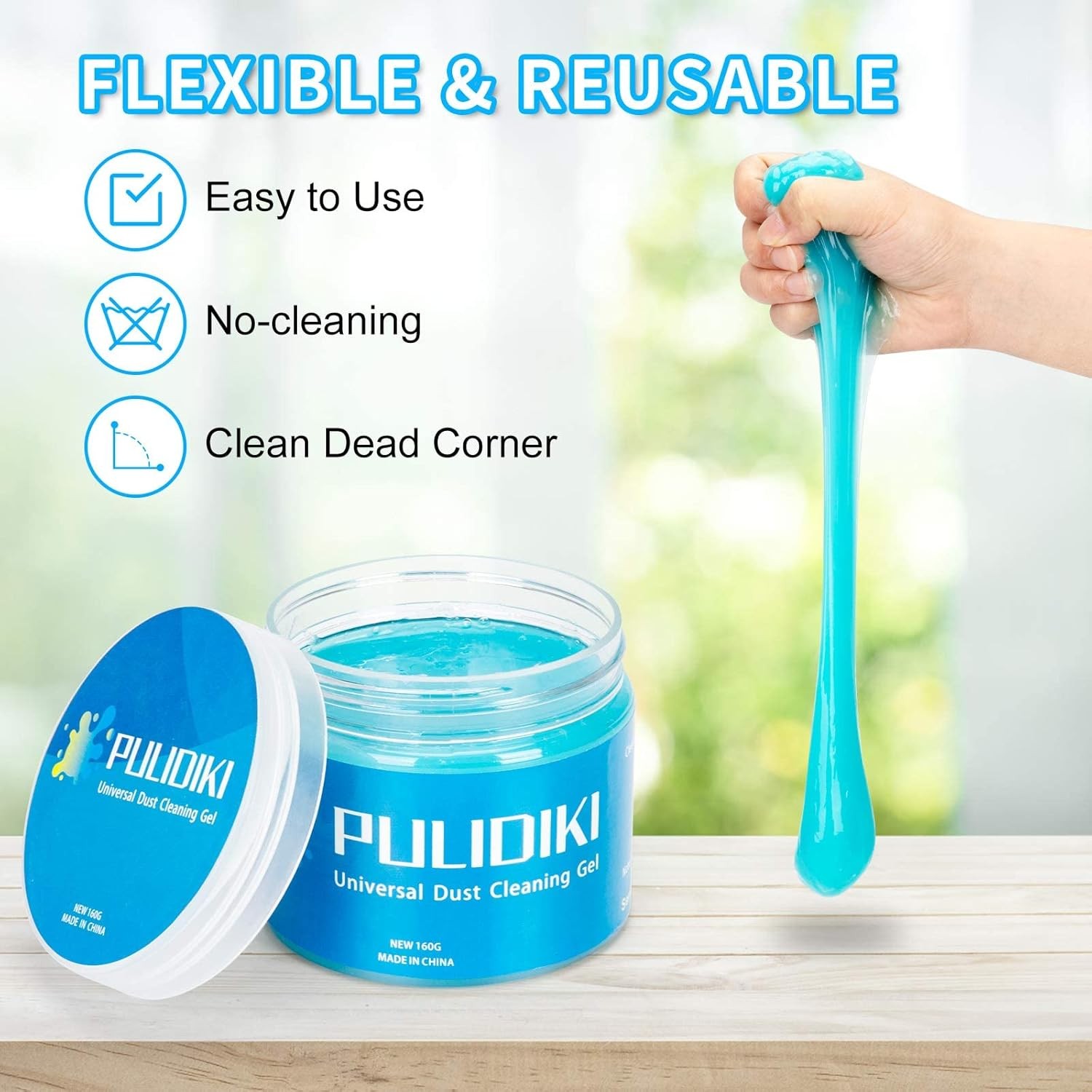 PULIDIKI Car Cleaning Gel Car Clean Putty, Universal Car Interior Cleaner Slime,