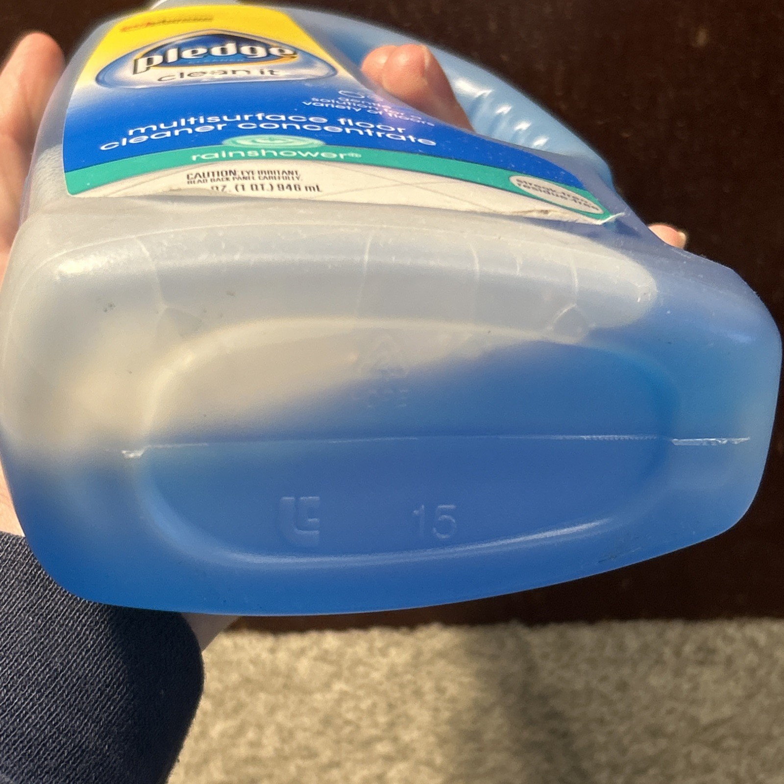 Pledge Clean It Multisurface Floor Cleaner Concentrate Rainshower, 32oz