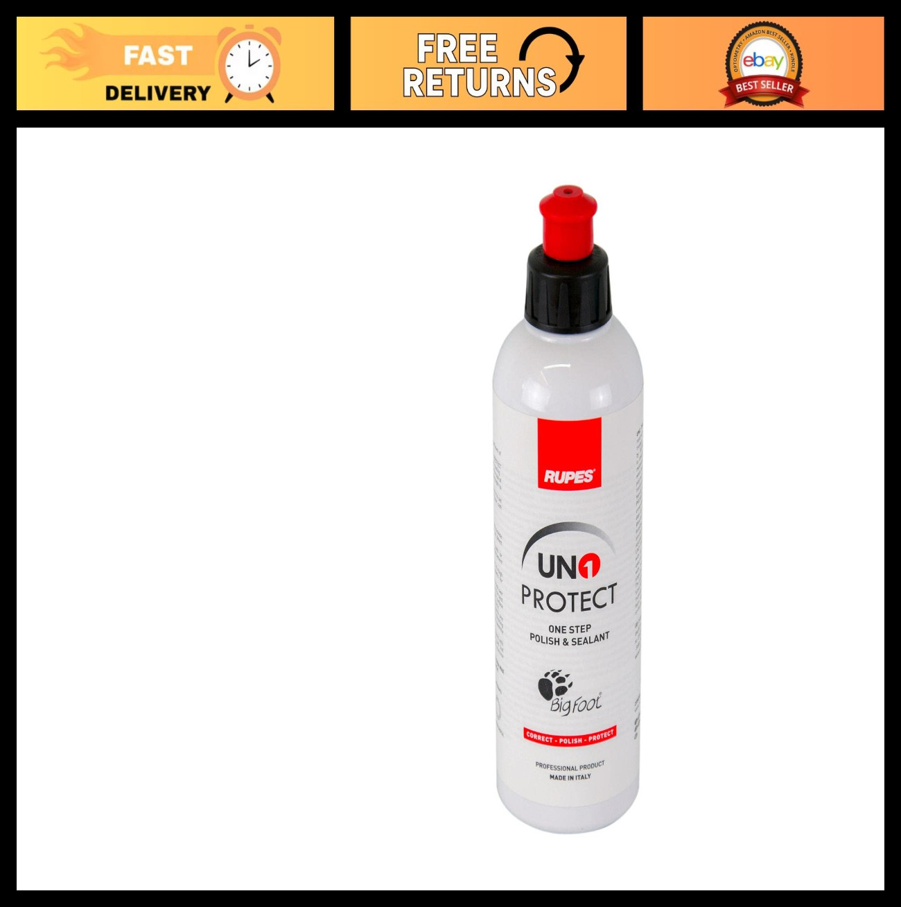 All-in-One Car Polish & Protectant, 250ml/8.5oz, Ultimate Shine & Protection