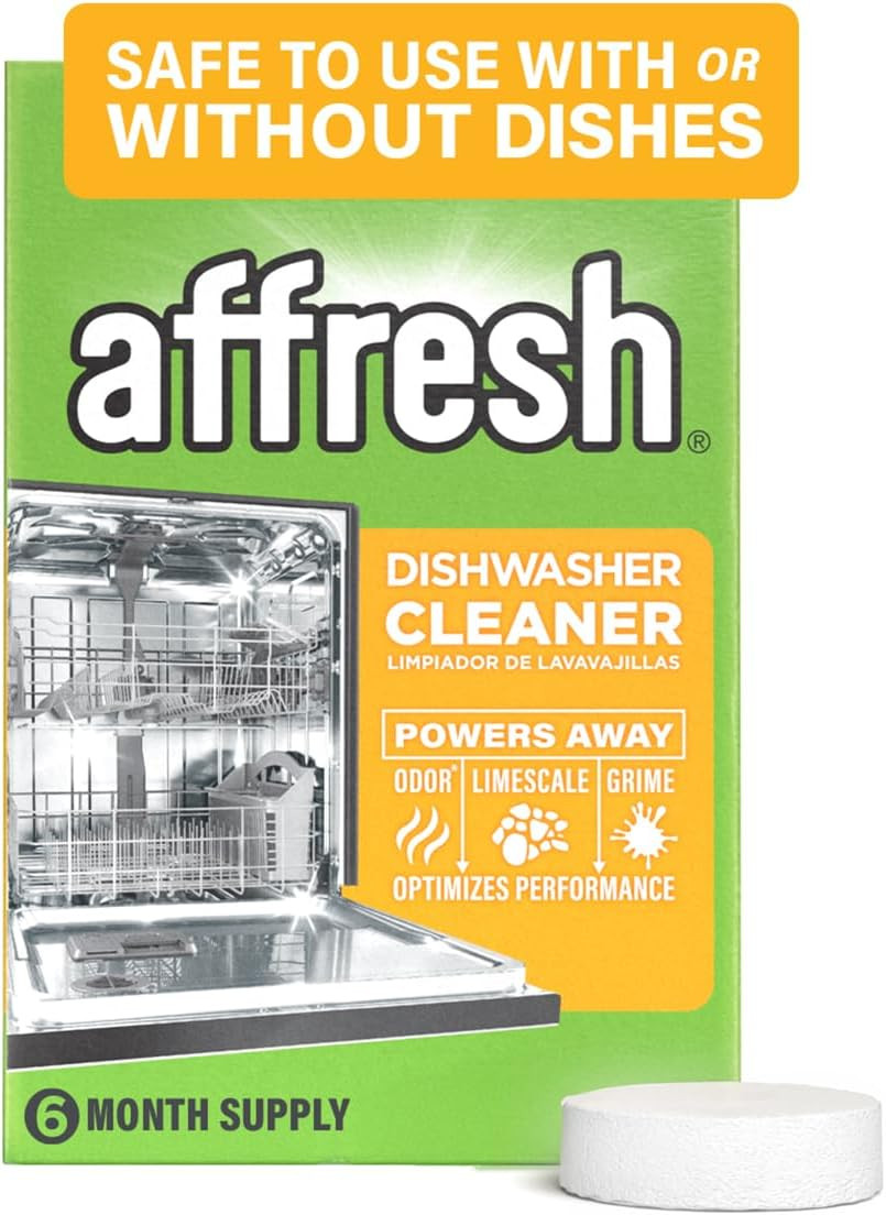 Dishwasher Cleaner 6 Tablets Odor Limescale Removal Appliance Cleaner