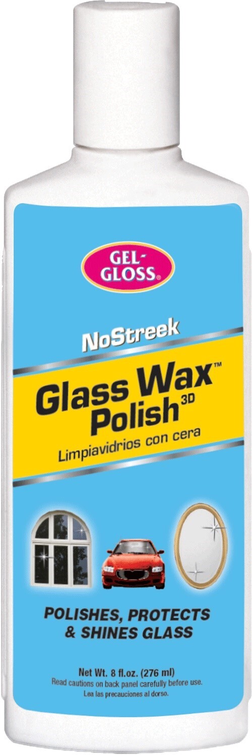 Gel-Gloss NS-8 No-Streek Glass & Silver Professional Grade Polish 8 oz.