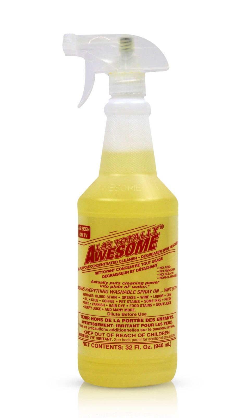 LA’s Totally Awesome All Purpose Cleaner & Degreaser, Original, 32 fl oz, Spray