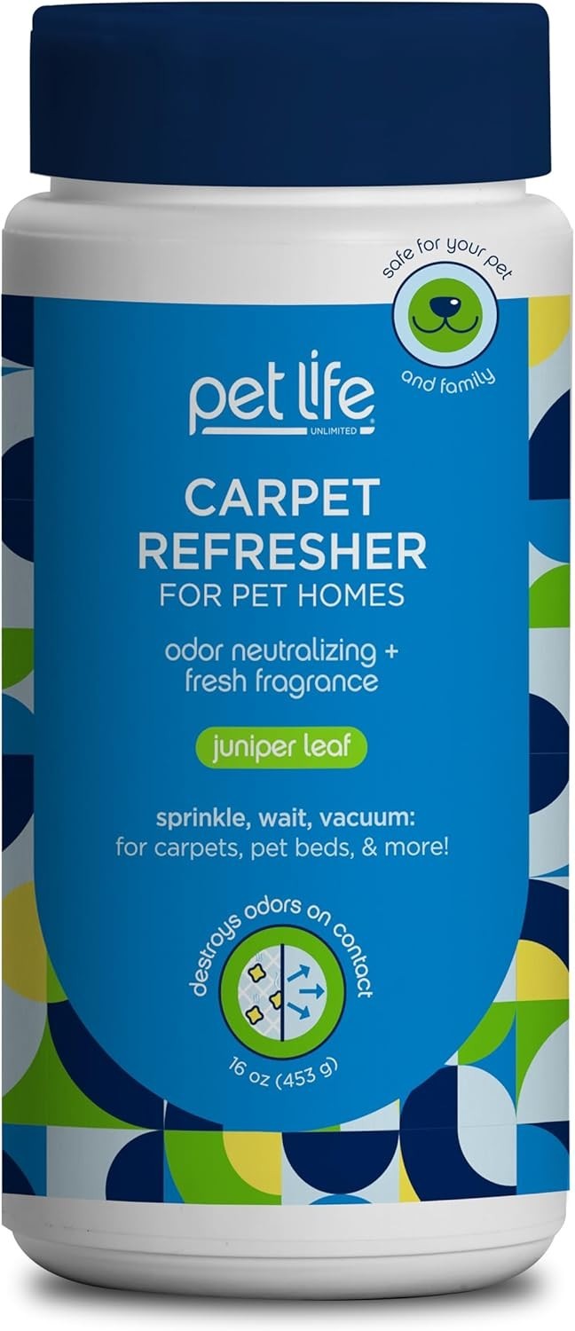 16oz Carpet Deodorizer Powder – Eliminate Pet Odors with Juniper Fresh Scent