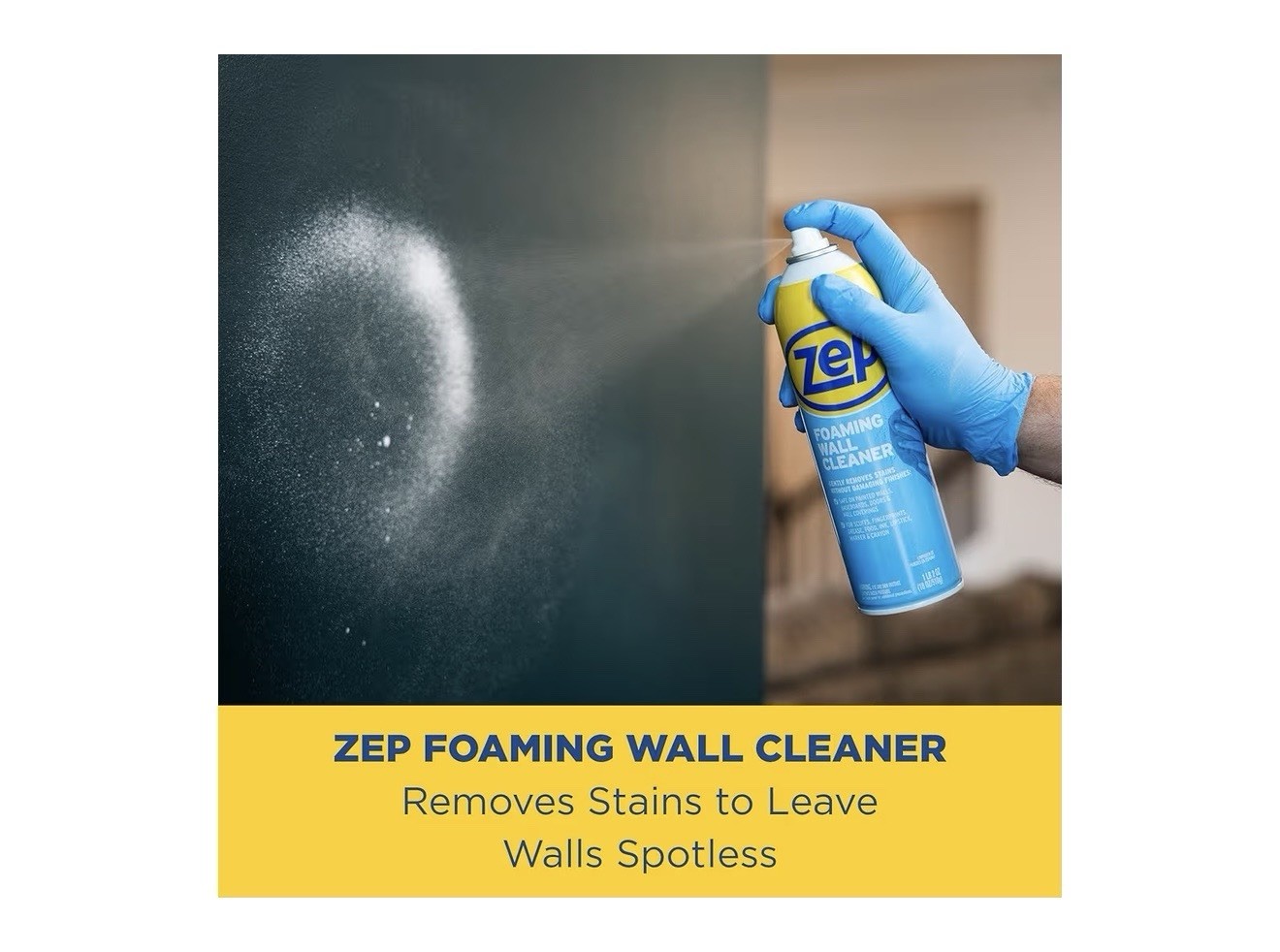 Zep Foaming Wall Cleaner 18 oz Case of 3 New Removes Stains