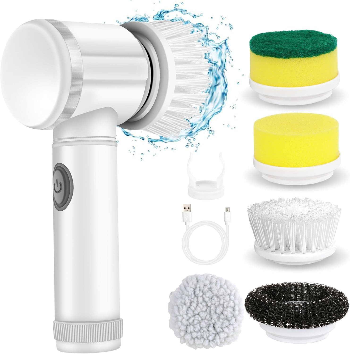 Electric Spin Scrubber Cordless Tub,Shower Tile Scrubber,Floor Scrubber for Clea