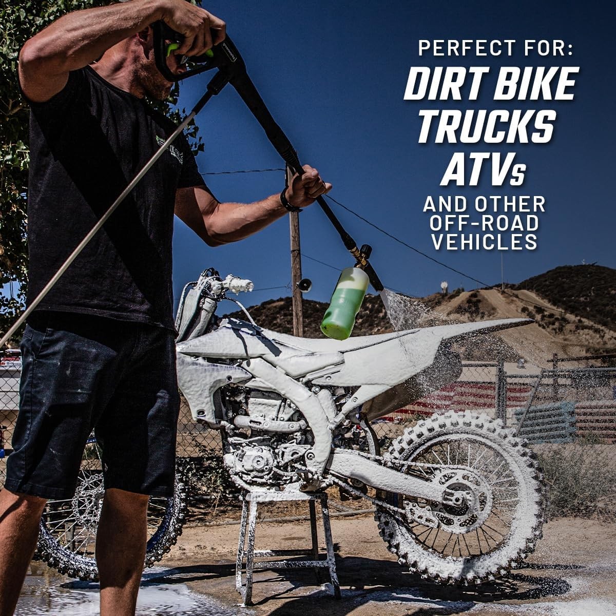 Slick Off-Road Wash Foam Cleaner 32oz for Dirt Bikes UTVs Trucks