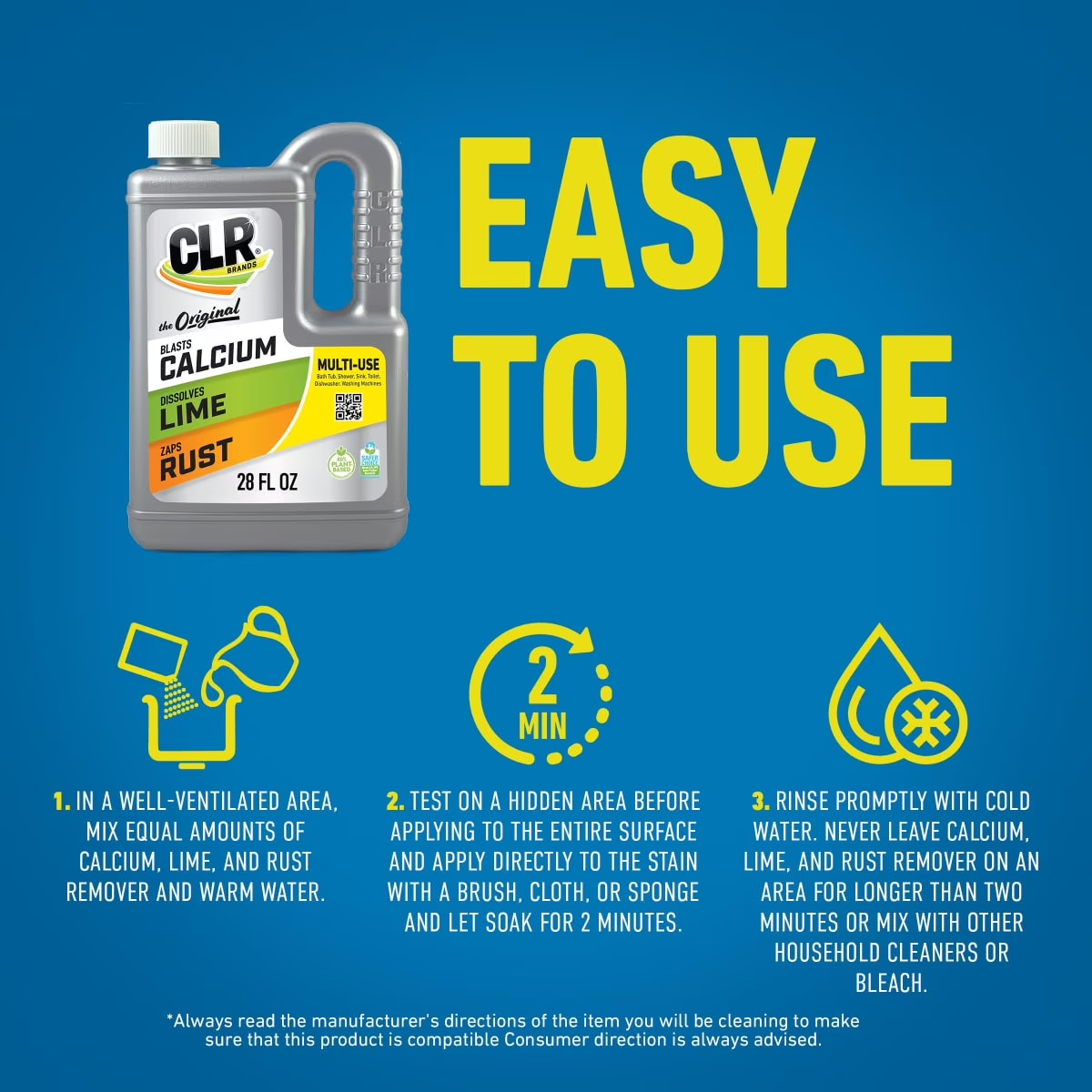 CLR Calcium, Lime and Rust Remover ( 28 oz. 2-Pack)