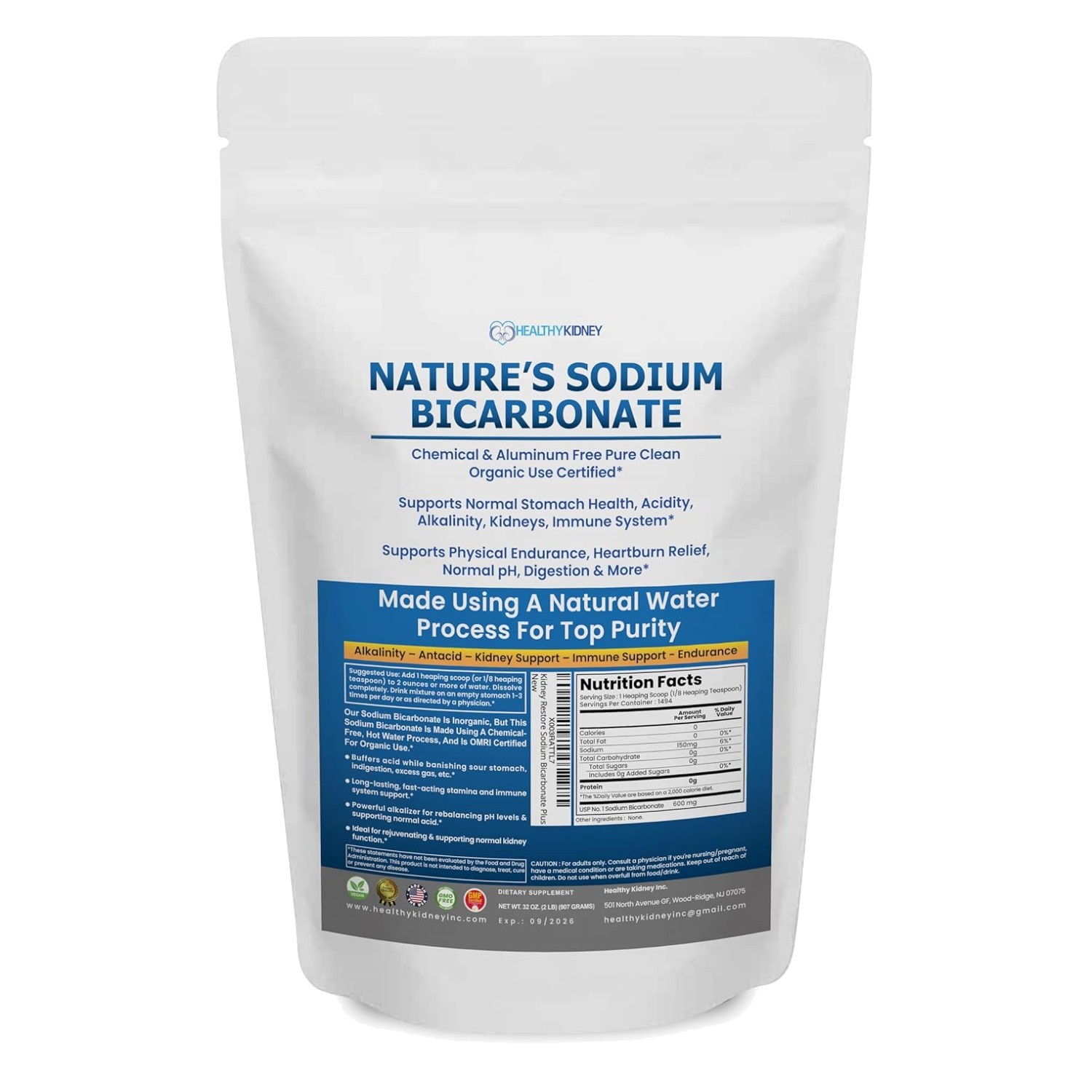 Pure Nature’s Sodium Bicarbonate for Health & Wellness
