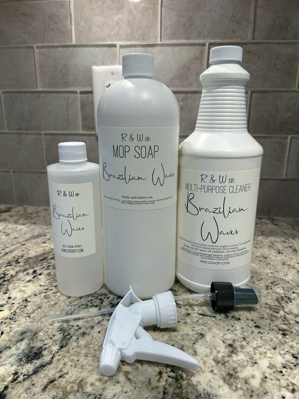 R & W co. Multi-Purpose Cleaner Liquid Brazilian Waves 4 oz 3-Pack Hard Floor