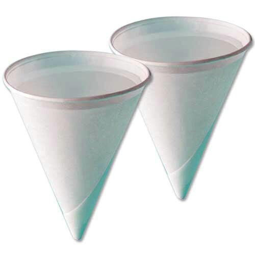 Paper Cone Water Cups. 4.5OZ, 5,000 cups per case – Case of 5000