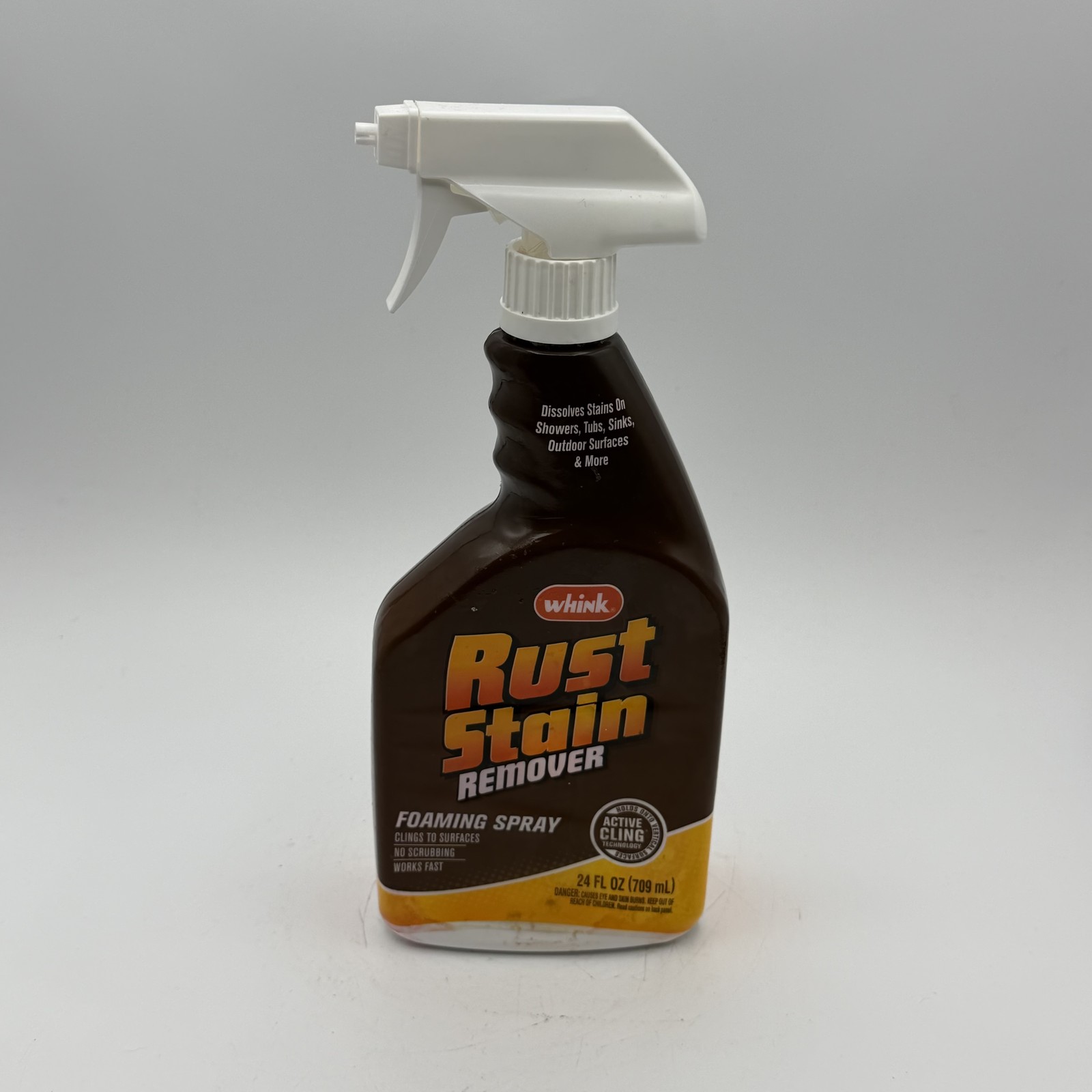 Whink Rust Stain Remover Foaming Spray 24 fl oz – Active Cling No Scrubbing