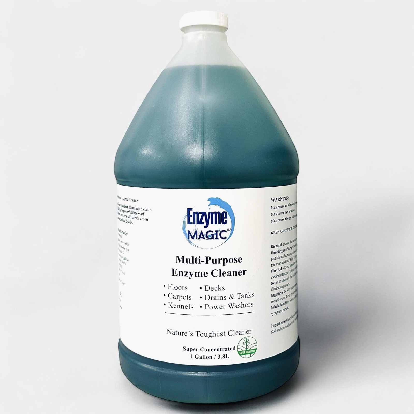 Multi-Purpose Enzyme Cleaner Concentrate 1 Gallon – Plant-Based Stain & Odor …