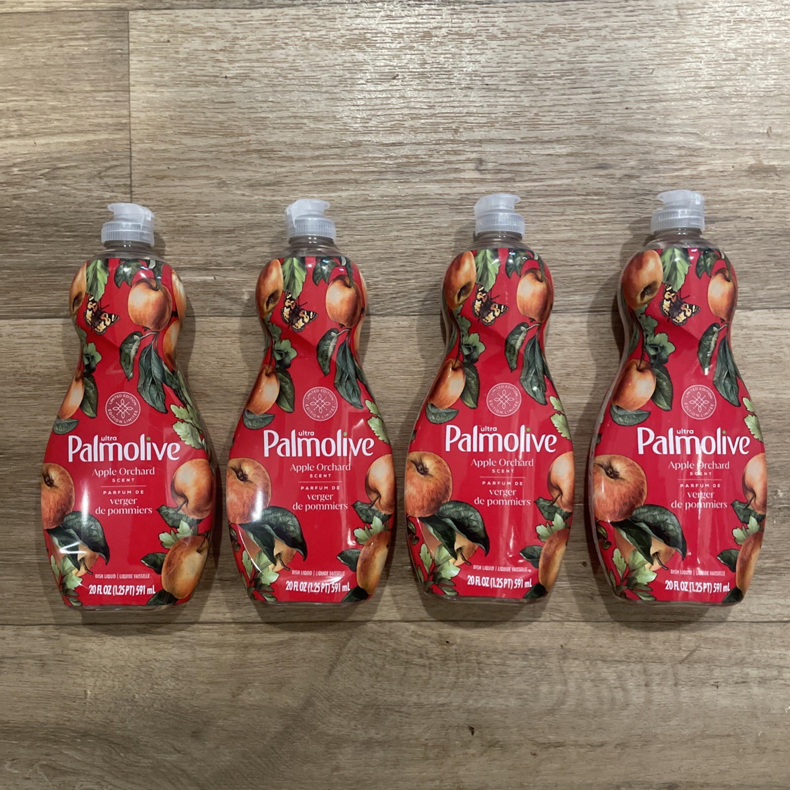 4 Palmolive Ultra Strength Liquid Dish Soap Apple Orchard Scent 20 fl oz Bottles