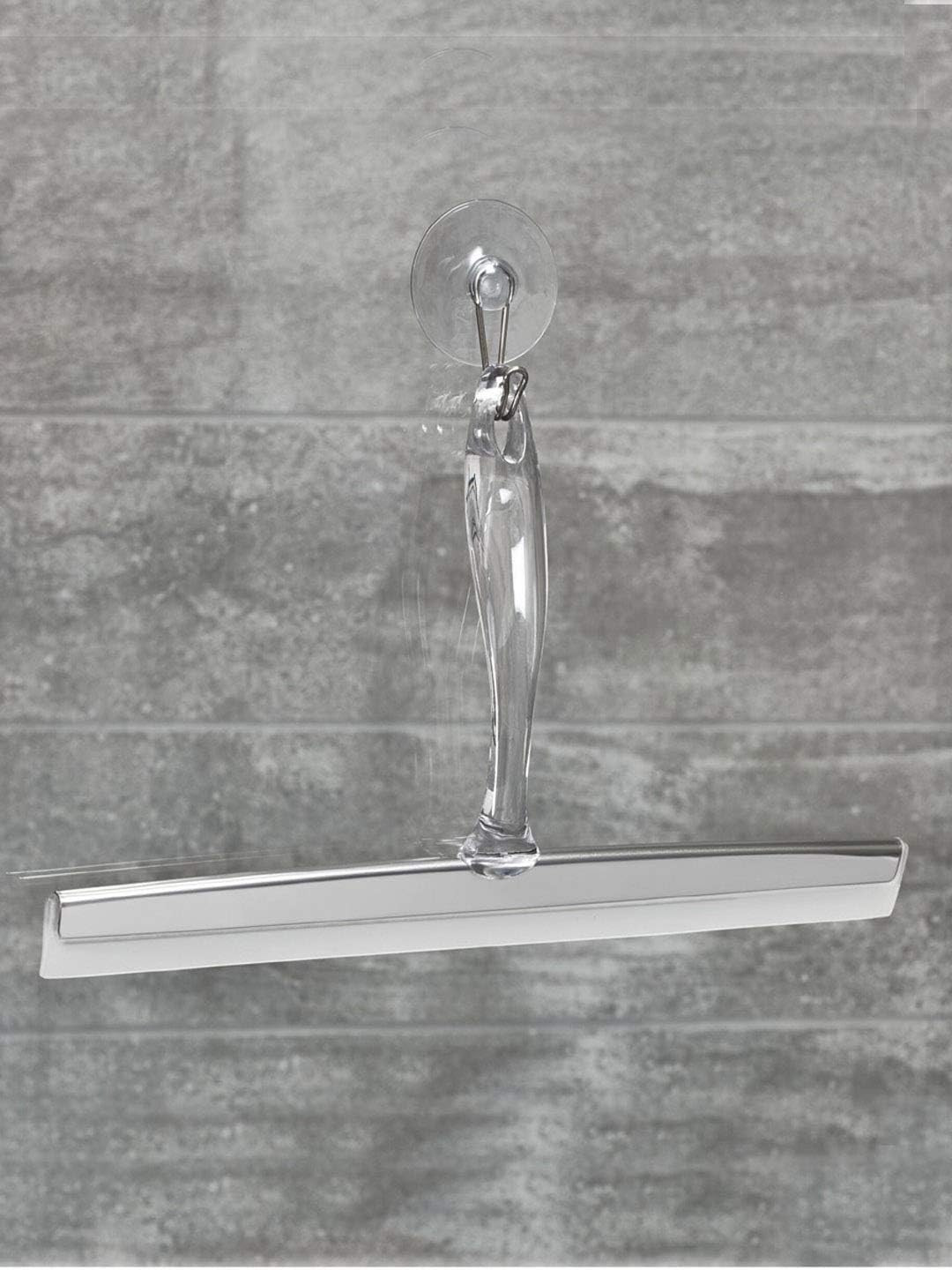 Zia Metal and Plastic Bathroom Squeegee for Shower, Glass Doors, Floors